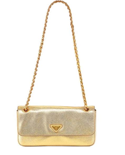 prada shoulder bag with gold chain